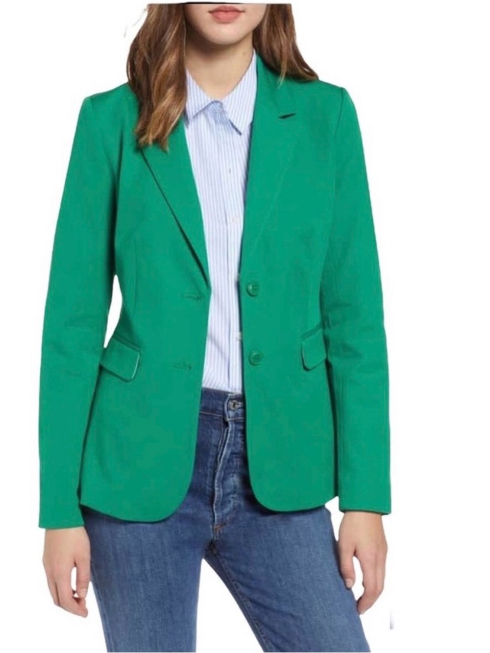 1901 Green Tailored Blazer Size 12